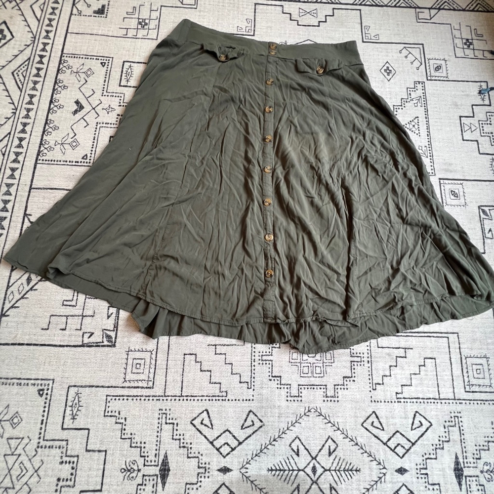Women's Torrid Skirt, Size 3, Olive Green